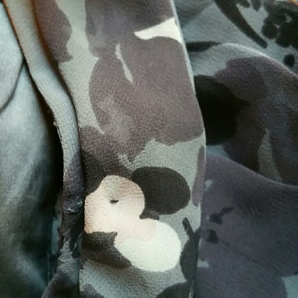 EXPRESS gray floral amazing dress - Picture 8 of 8